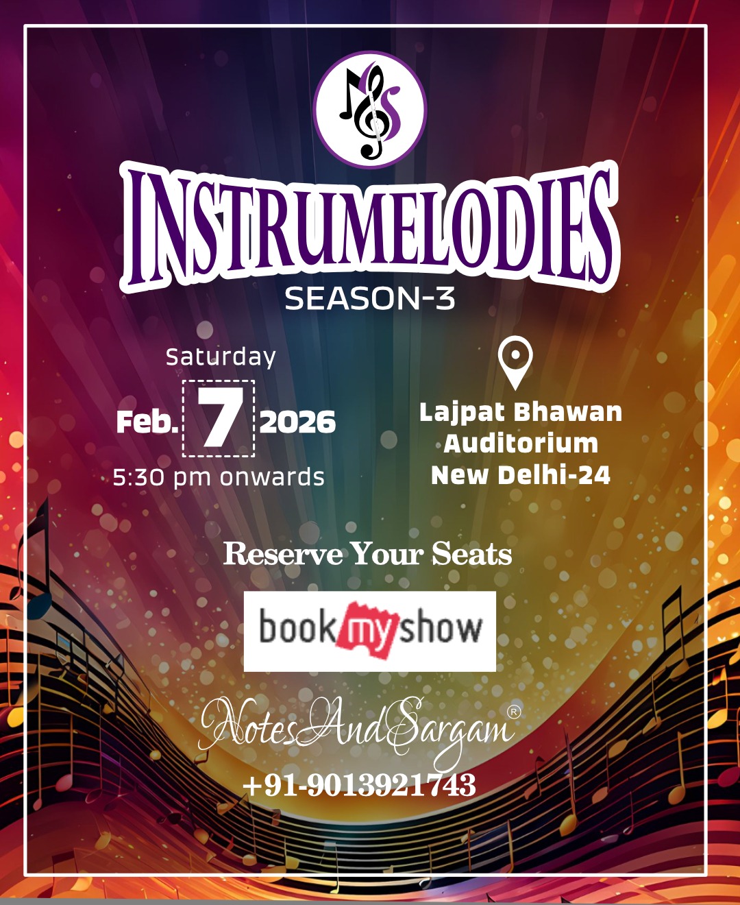 Instumelodies 3.0 tickets on book my show